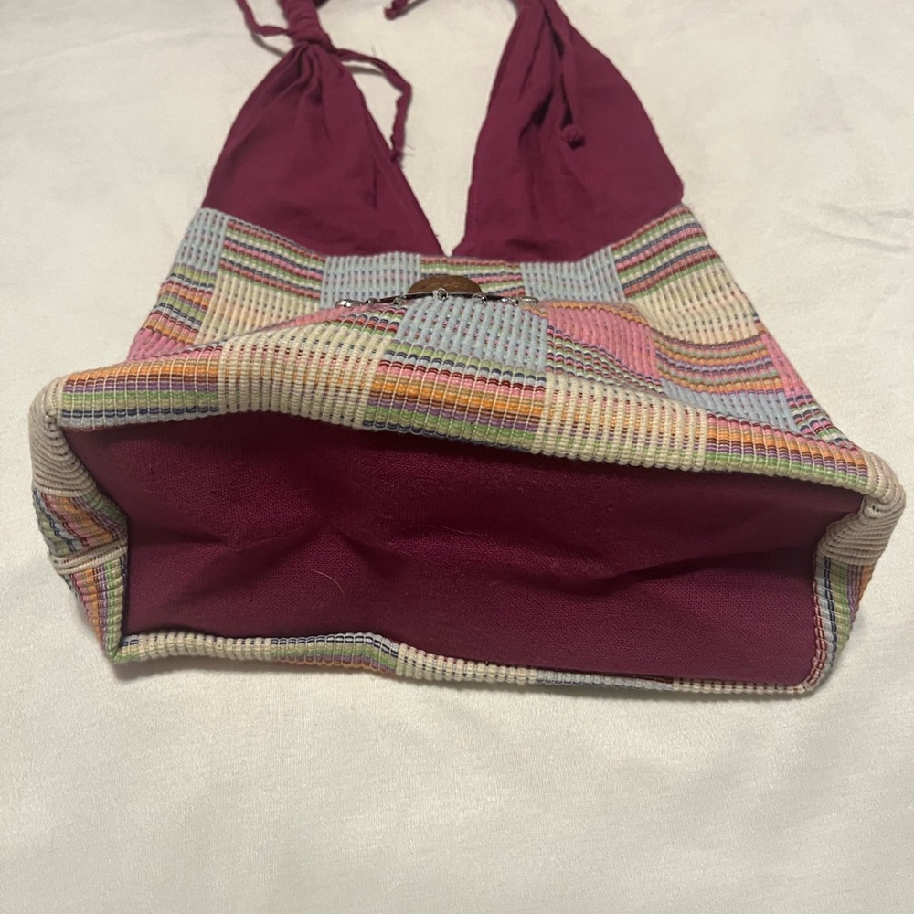Handcrafted Woven Hobo Bag with Elephant Medallion - Picture 5 of 8